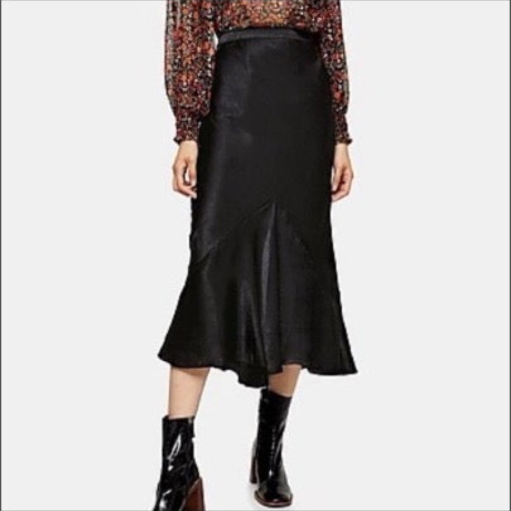 TopShop Satin Skirt